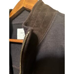 Billy Reed Deepest Coffee Jacket‎ - Cotton w/Leather Accents, Mens M